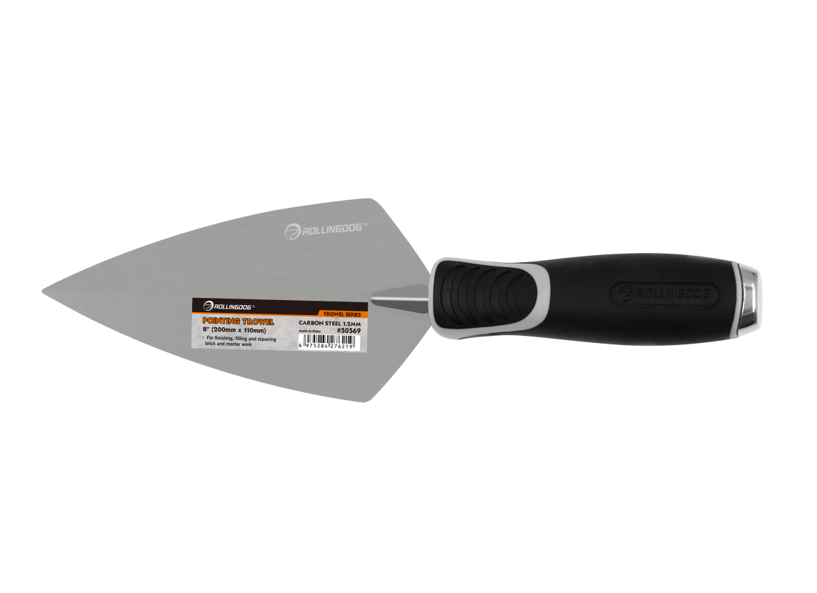 ROLLINGDOG USA Pointing Trowel – Carbon Steel Masonry Tool for Brick & Mortar Repairs (Multiple Sizes) | Feature Detail | ...
