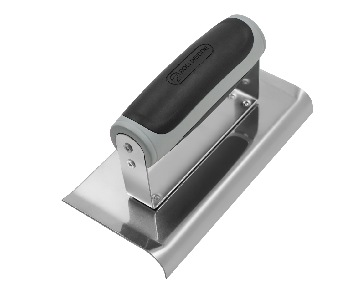 ROLLINGDOG USA 6" × 3" Edging Trowel – 430 Stainless Steel Cement Finishing Tool | Pro Tool Haus