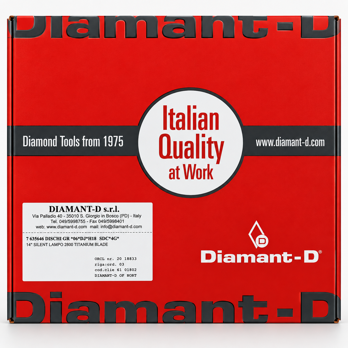 Diamant-D Silent Lampo 2800 Titanium Blade packaging