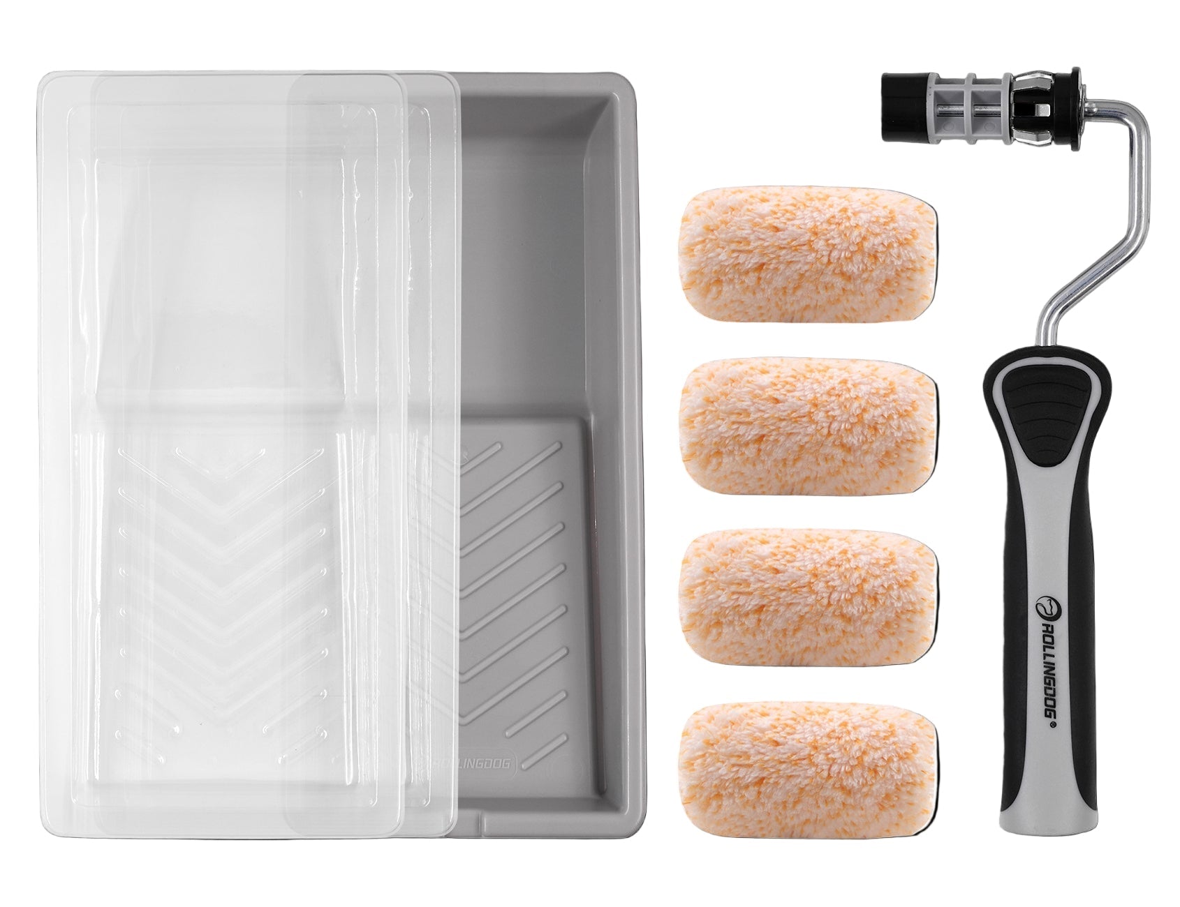70295-18PC 2 inch jumbo mini paint roller set with tray and microfiber covers