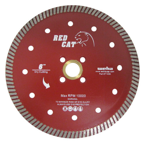 Weha 6" Red Cat Diamond Turbo Blade | adaptor | Pro Tool Haus