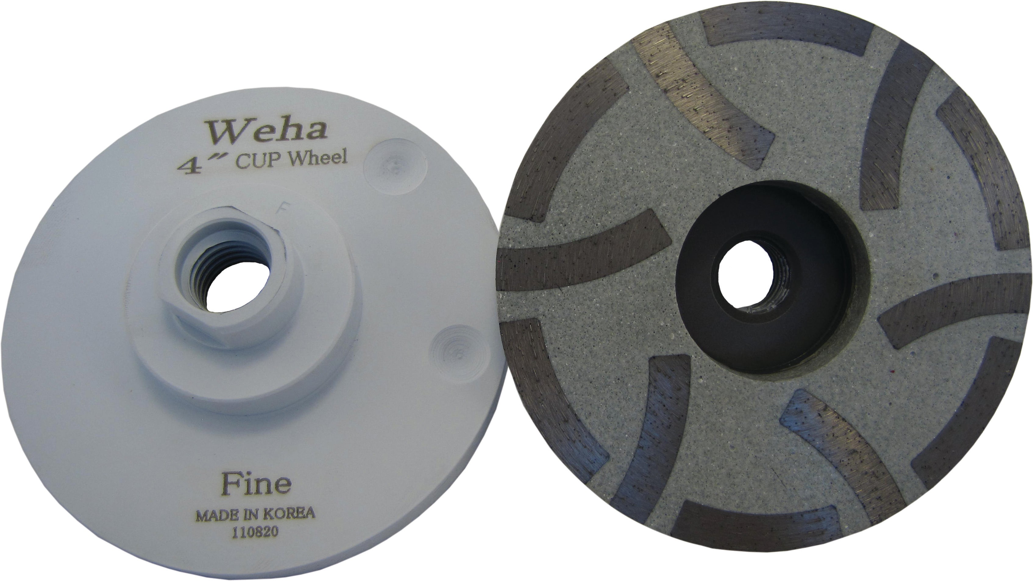 Weha 4" Resin Filled Diamond Cup Wheel | Specification View | angle grinder | Pro Tool Haus