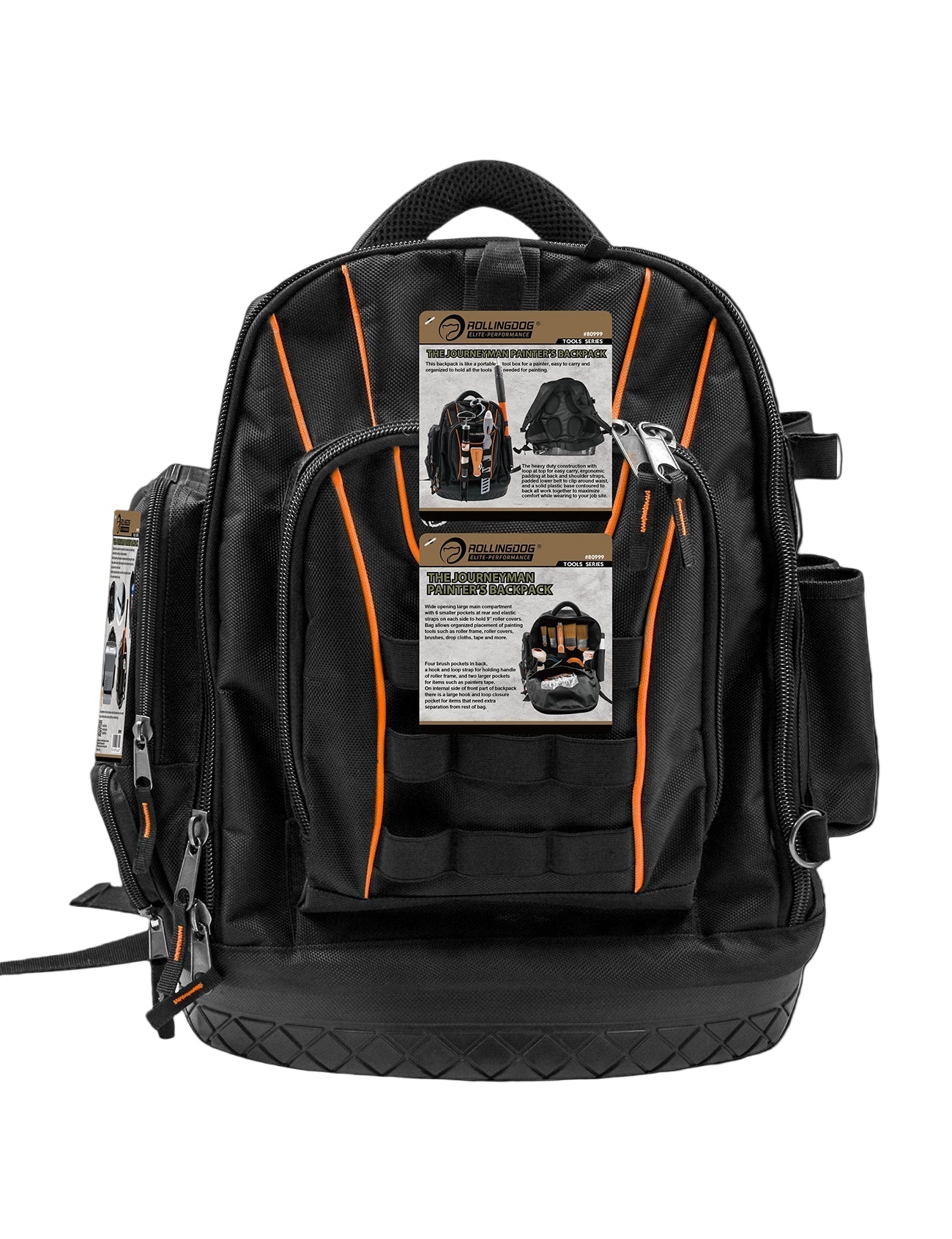 80999-Durable painter’s tool backpack with elastic straps and compartments