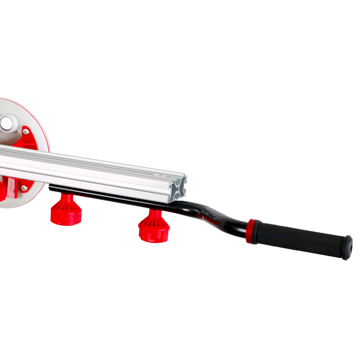 SPRUT slab lifting system showing adjustable aluminum profiles