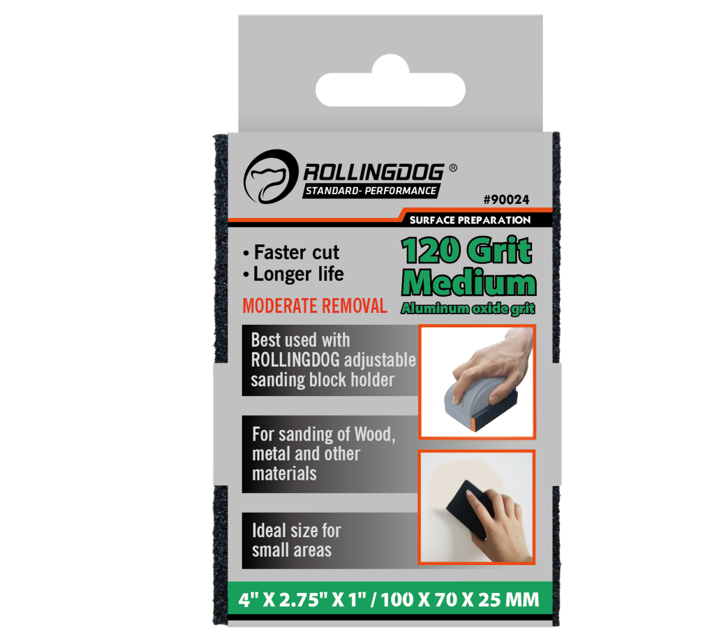 RollingDog sandpaper 120 grit medium