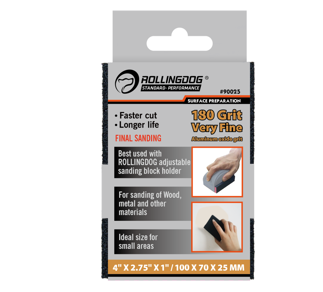 RollingDog sandpaper 180 grit very fine