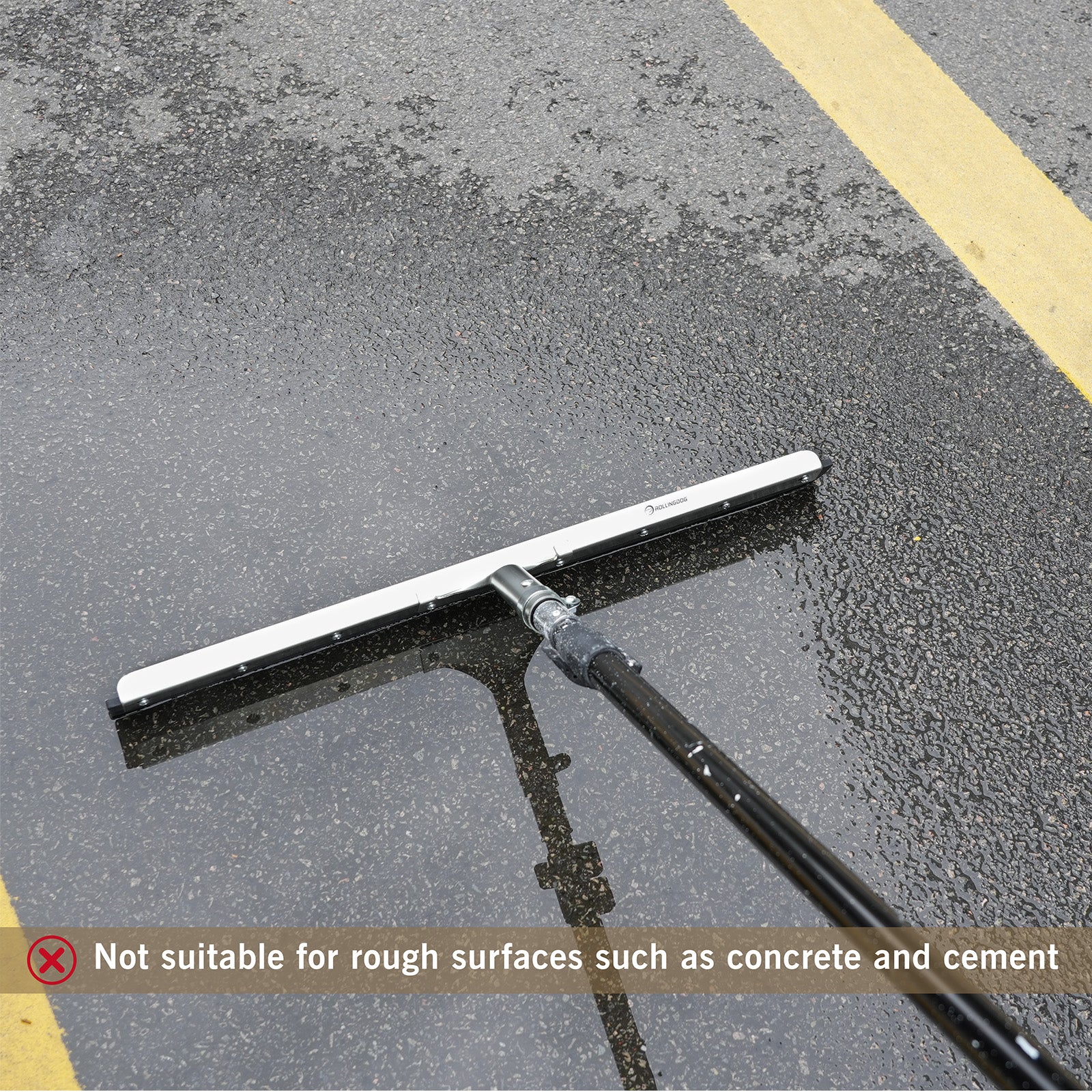 90204 rubber floor squeegee, 24 inch floor squeegee, concrete floor squeegee, non-marking blade squeegee