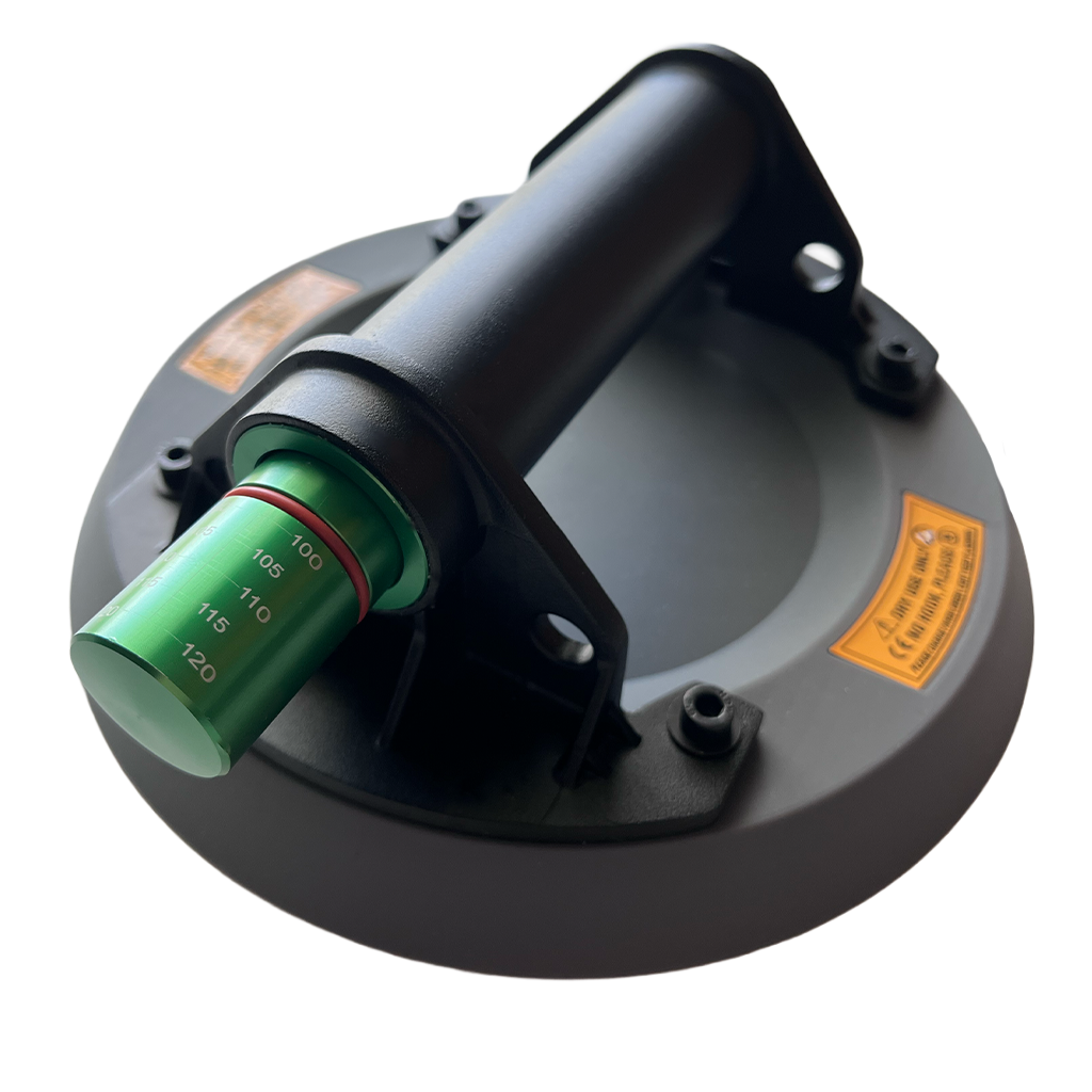 TuffCup Apollo 8" Manual Hand Pump Suction Cup Heavy-Duty Vacuum Lifter for Stone, Glass & Tile | Close-up Detail | apollo...