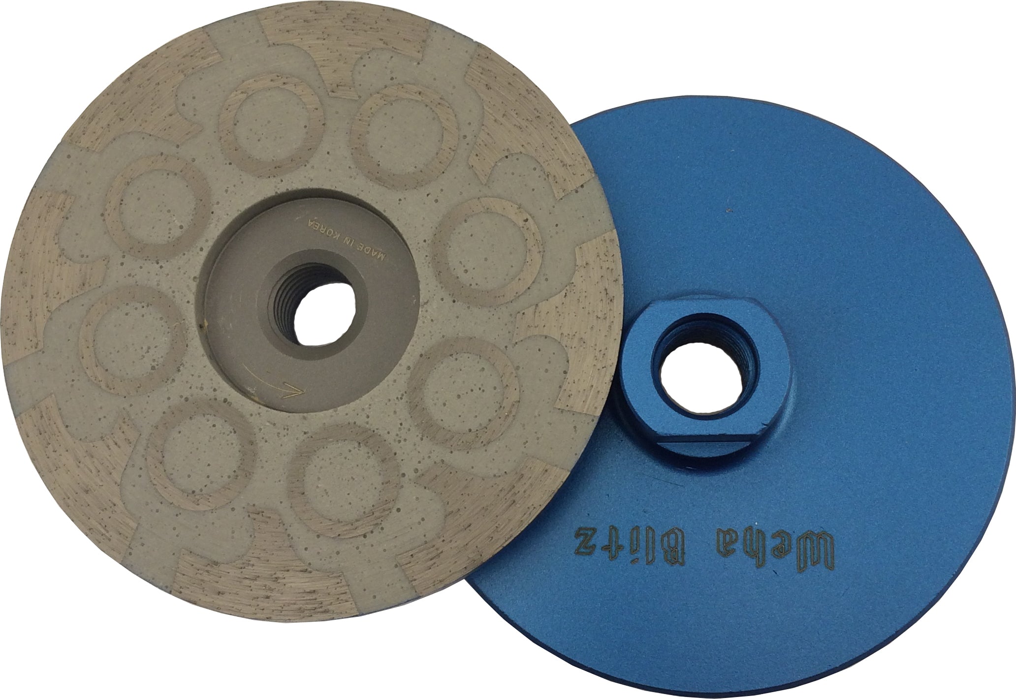 Weha Blitz 4" Resin Filled Cup Wheels | Detail View | angle grinder | Pro Tool Haus