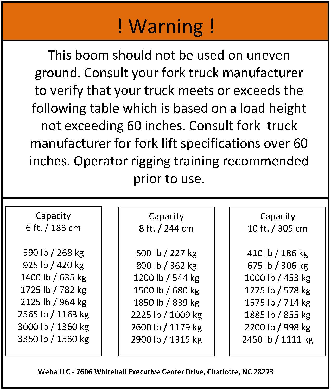 Weha Yellow Telescopic Forklift Boom | Close-up Detail | bundle handling | Pro Tool Haus