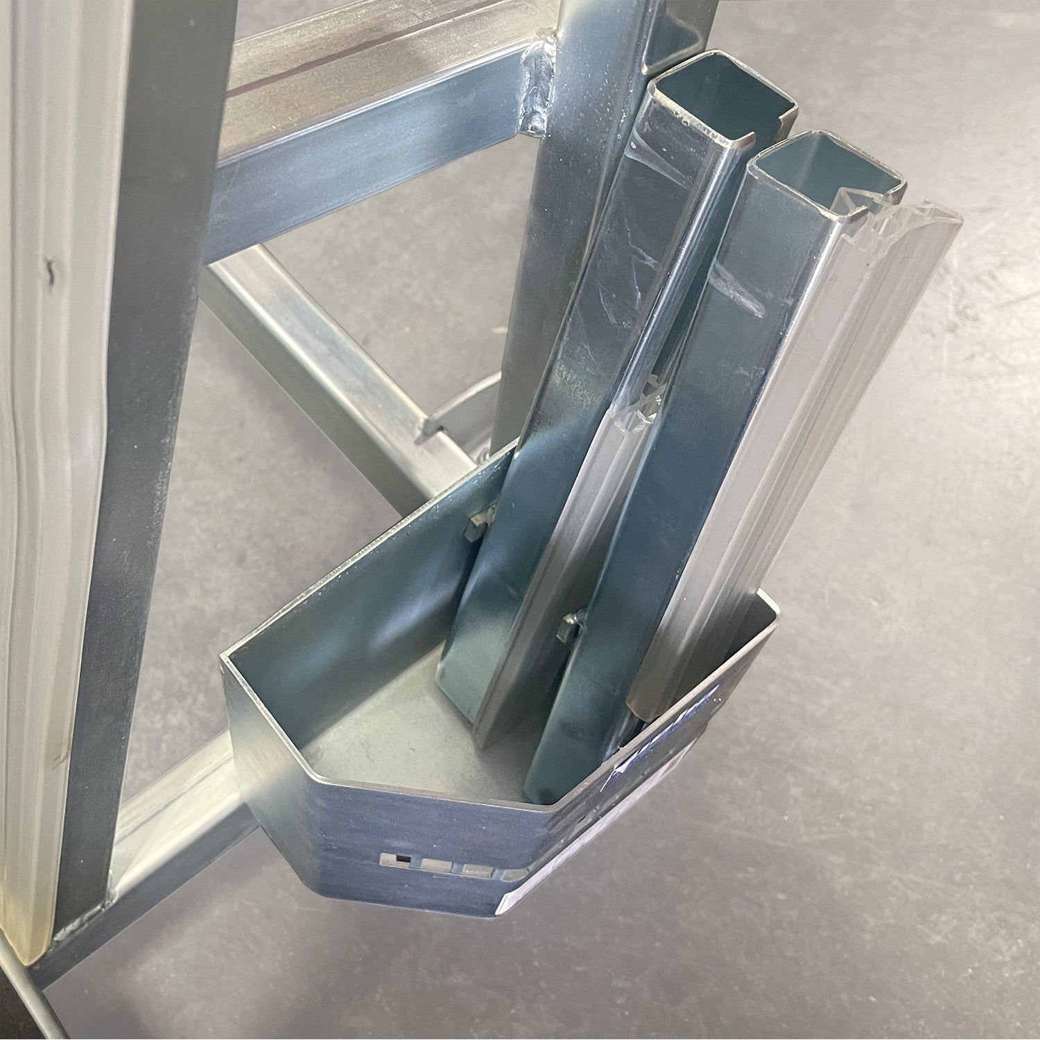 Weha Universal Stone Slab Buggy 1100 lb Capacity | In-Use View | backsplash storage | Pro Tool Haus