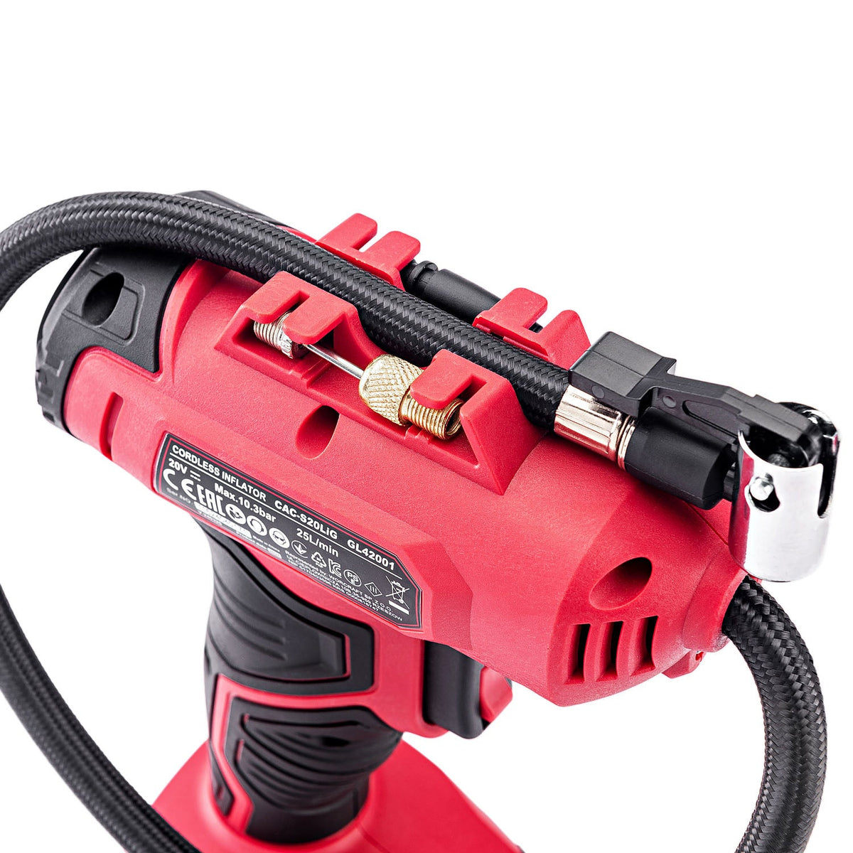 WorCraft 20V Cordless Tire Inflator Kit with 2.0Ah Battery Options & Charger