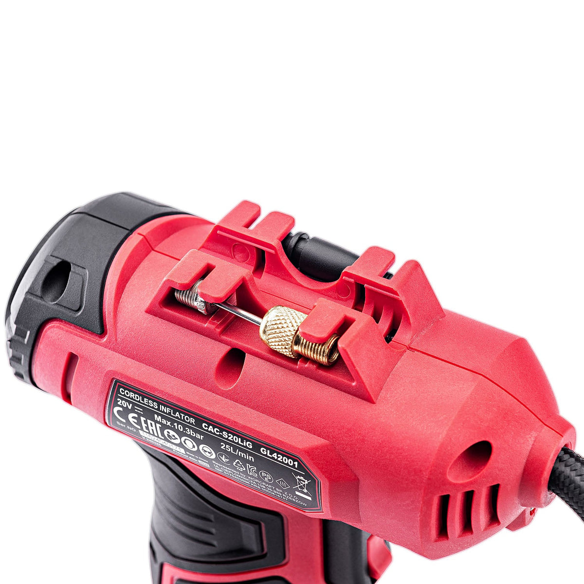 WorCraft 20V Cordless Tire Inflator Kit with 2.0Ah Battery Options & Charger