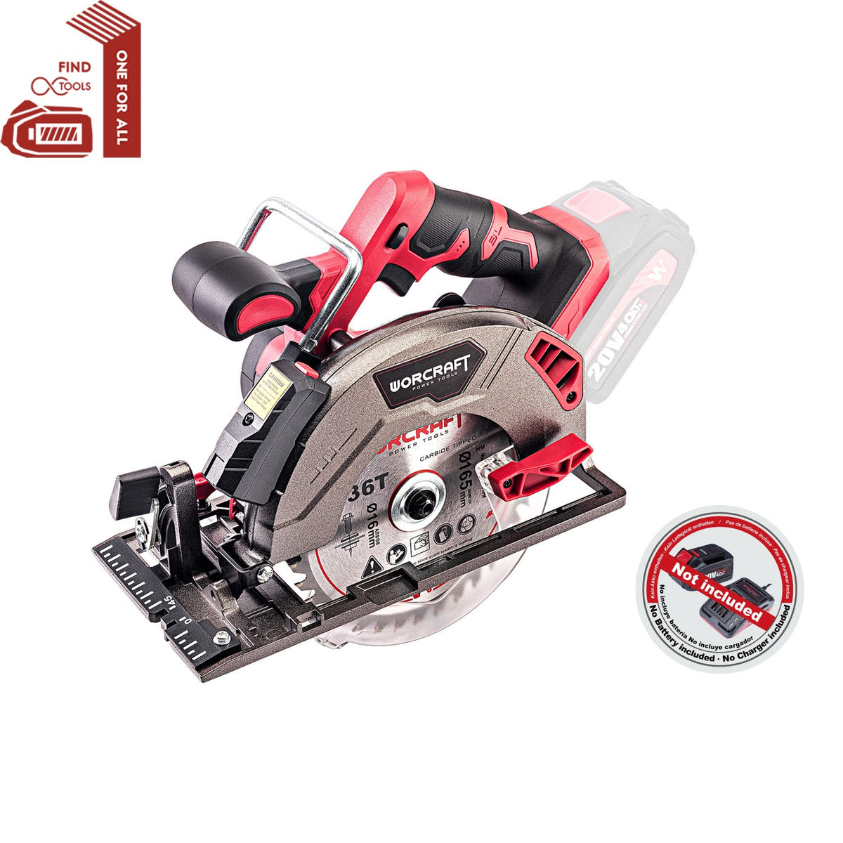 WorCraft 20V Brushless Circular Saw Kit with 4.0Ah Battery Options & Charger