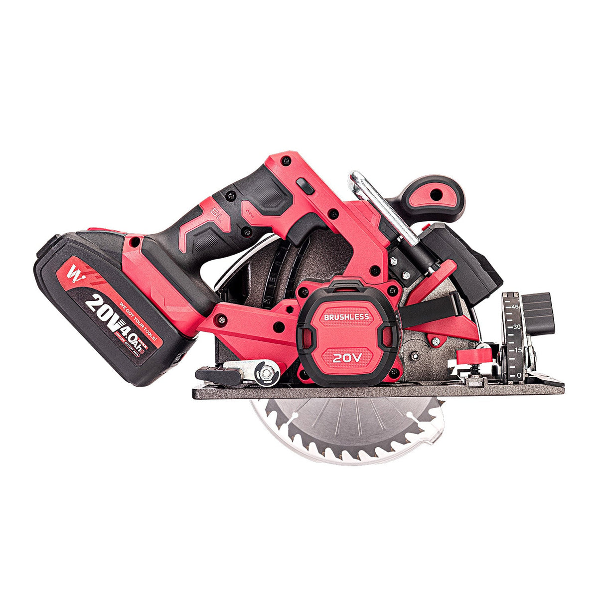WorCraft 20V Brushless Circular Saw Kit with 4.0Ah Battery Options & Charger