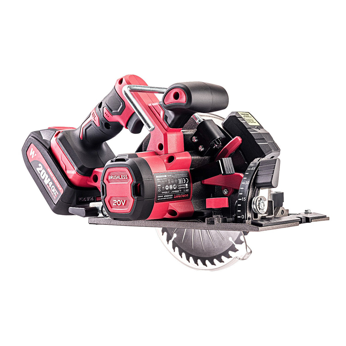 WorCraft 20V Brushless Circular Saw Kit with 4.0Ah Battery Options & Charger