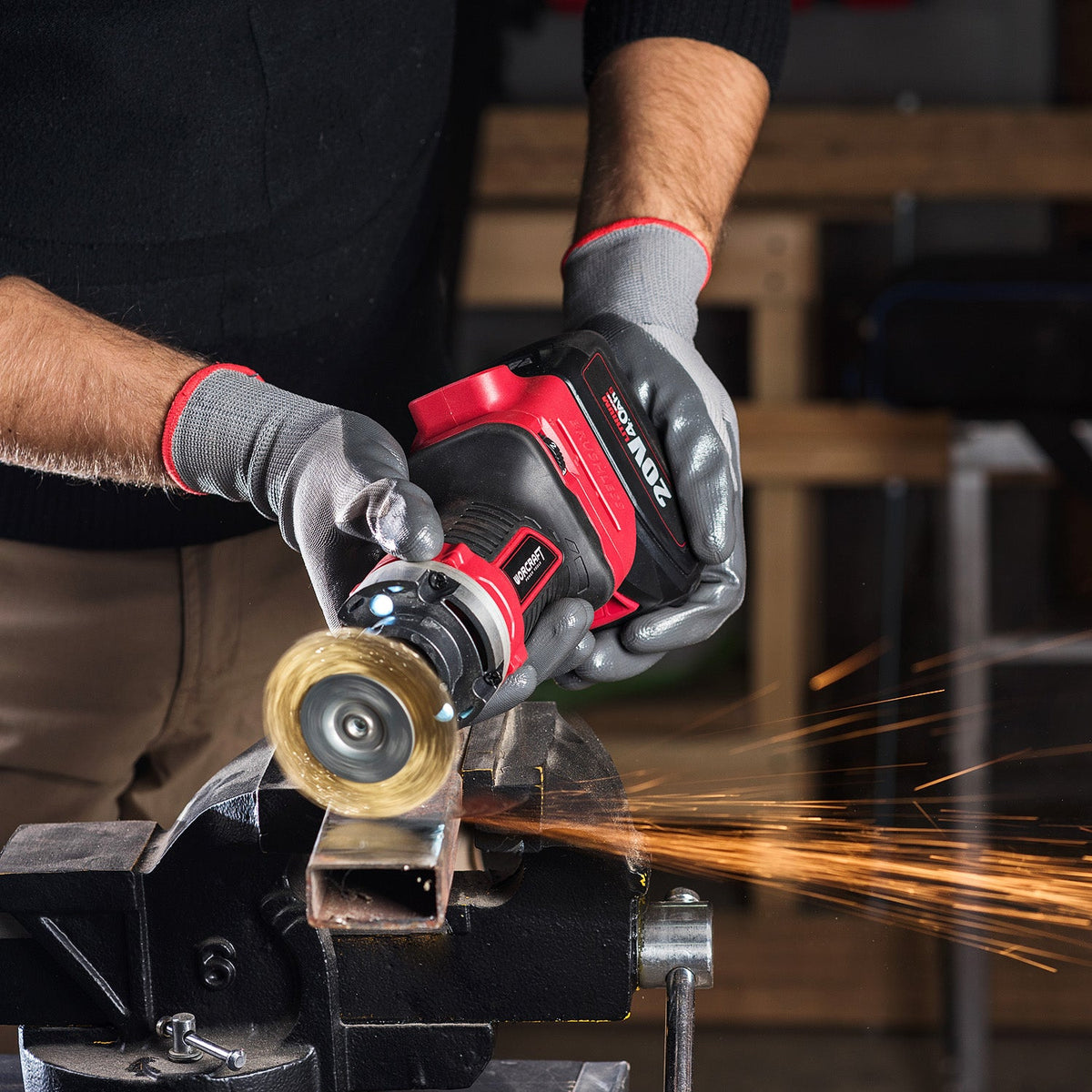 WorCraft 20V Brushless Cordless Router Kit with 4.0Ah Battery Options & Charger