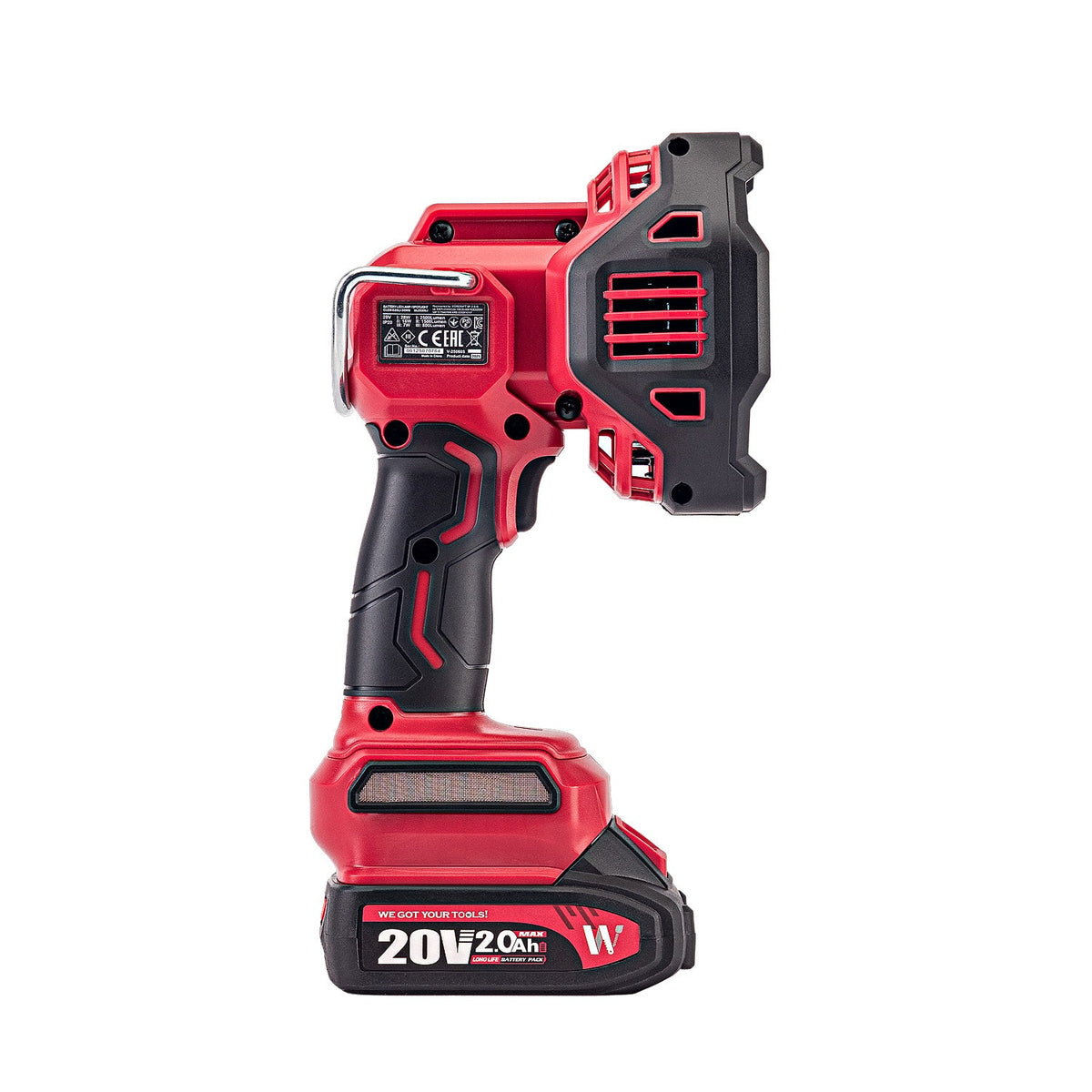 WorCraft 20V Cordless LED Spotlight Kit with 2.0Ah Battery Option & Charger