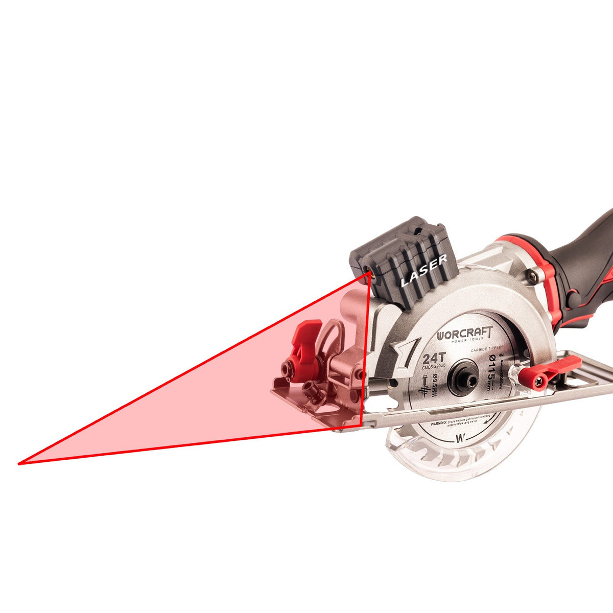 WorCraft 20V Brushless Mini Circular Saw Kit with 4.0Ah Battery Options & Charger