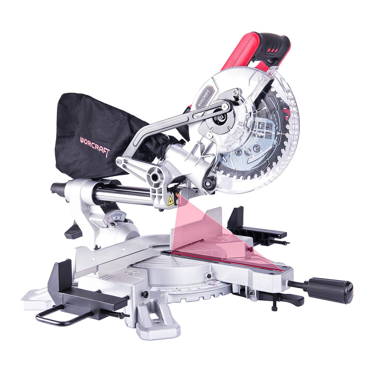 WorCraft 20V Cordless Sliding Miter Saw Kit with 4.0Ah Battery Options & Charger