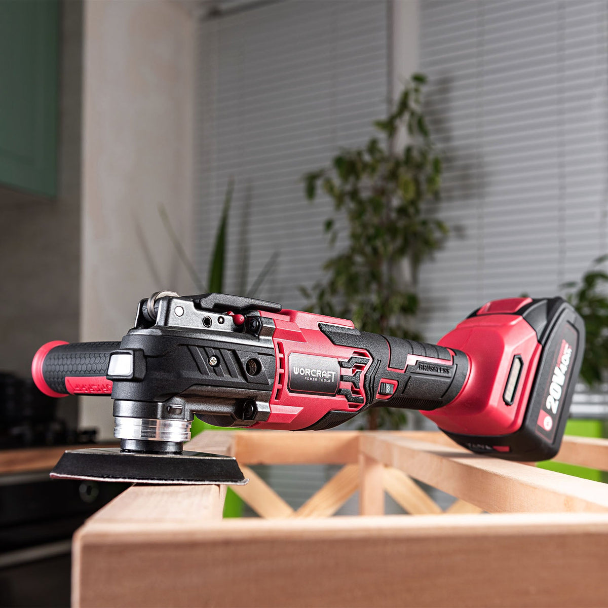 WorCraft 20V Brushless Oscillating Multi-Tool Kit with 4.0Ah Battery Options & Charger