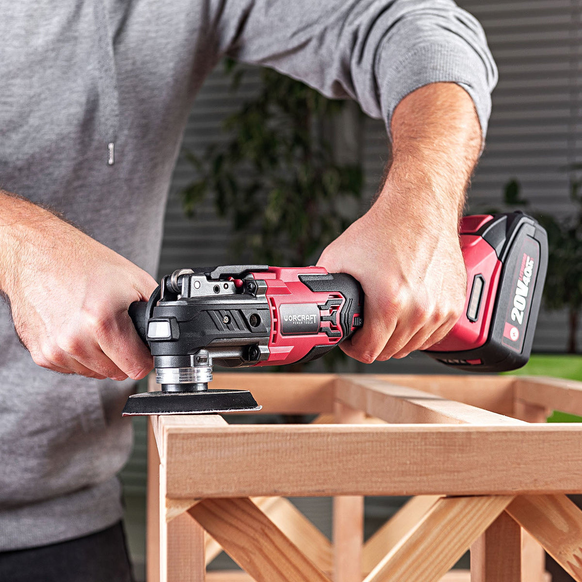 WorCraft 20V Brushless Oscillating Multi-Tool Kit with 4.0Ah Battery Options & Charger