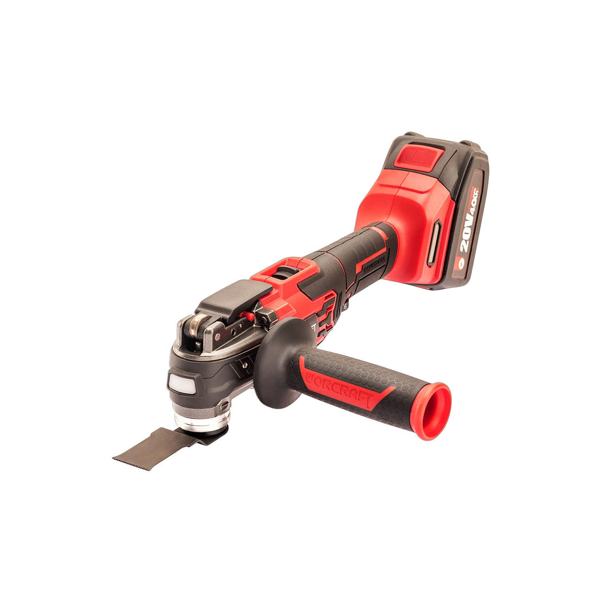 WorCraft 20V Brushless Oscillating Multi-Tool Kit with 4.0Ah Battery Options & Charger