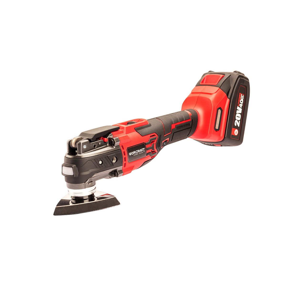 WorCraft 20V Brushless Oscillating Multi-Tool Kit with 4.0Ah Battery Options & Charger