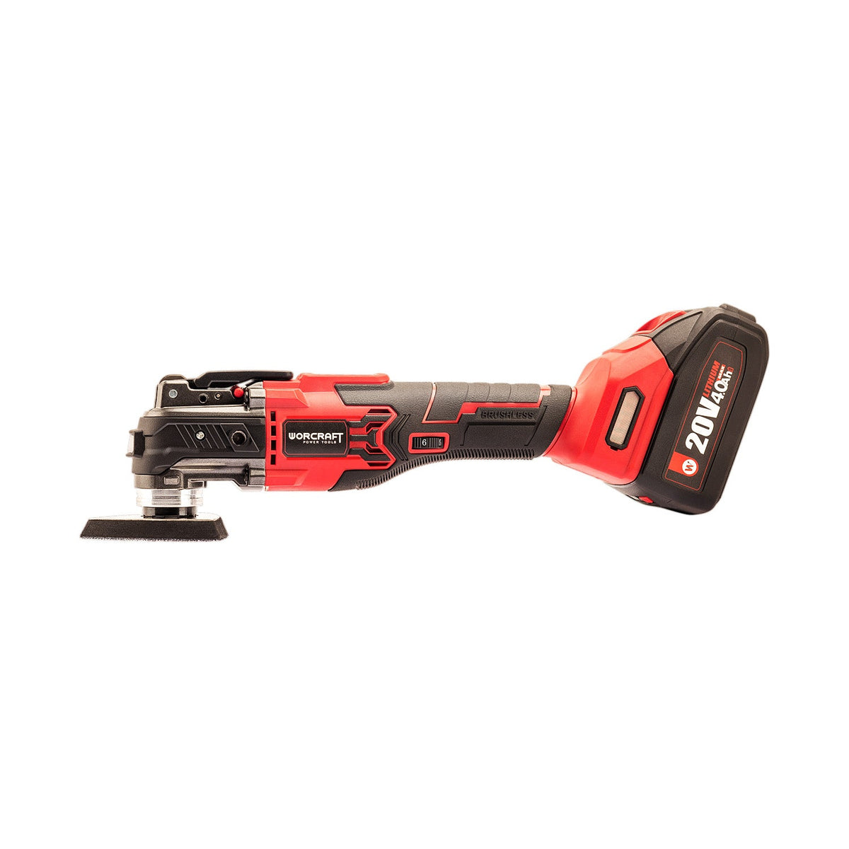 WorCraft 20V Brushless Oscillating Multi-Tool Kit with 4.0Ah Battery Options & Charger