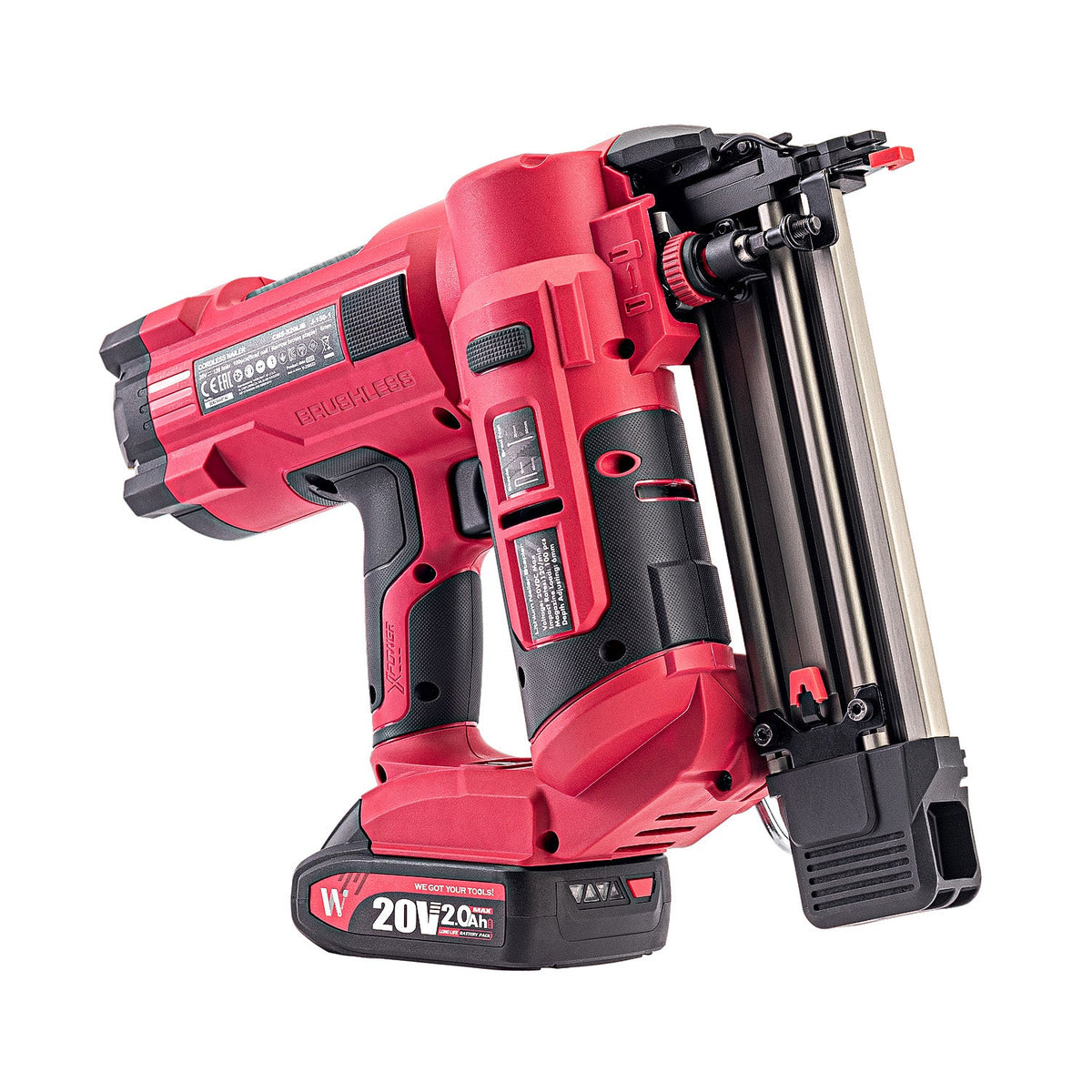 WorCraft 20V Cordless Brad Nailer & Stapler Kit with 4.0Ah Battery Options & Charger