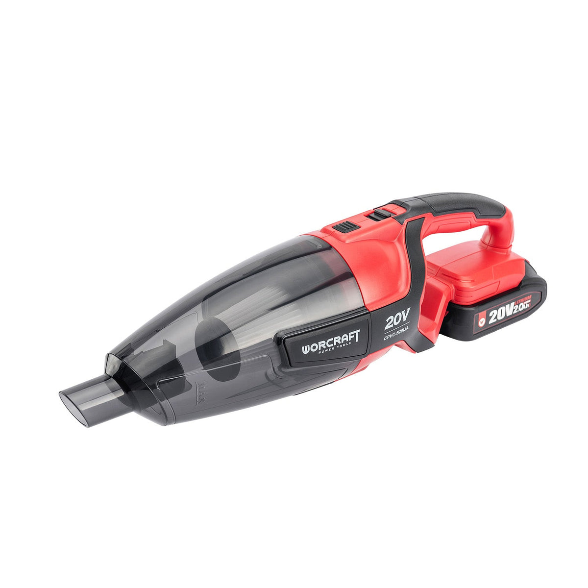 WorCraft 20V Cordless Handheld Vacuum Kit with 2.0Ah Battery Options & Charger