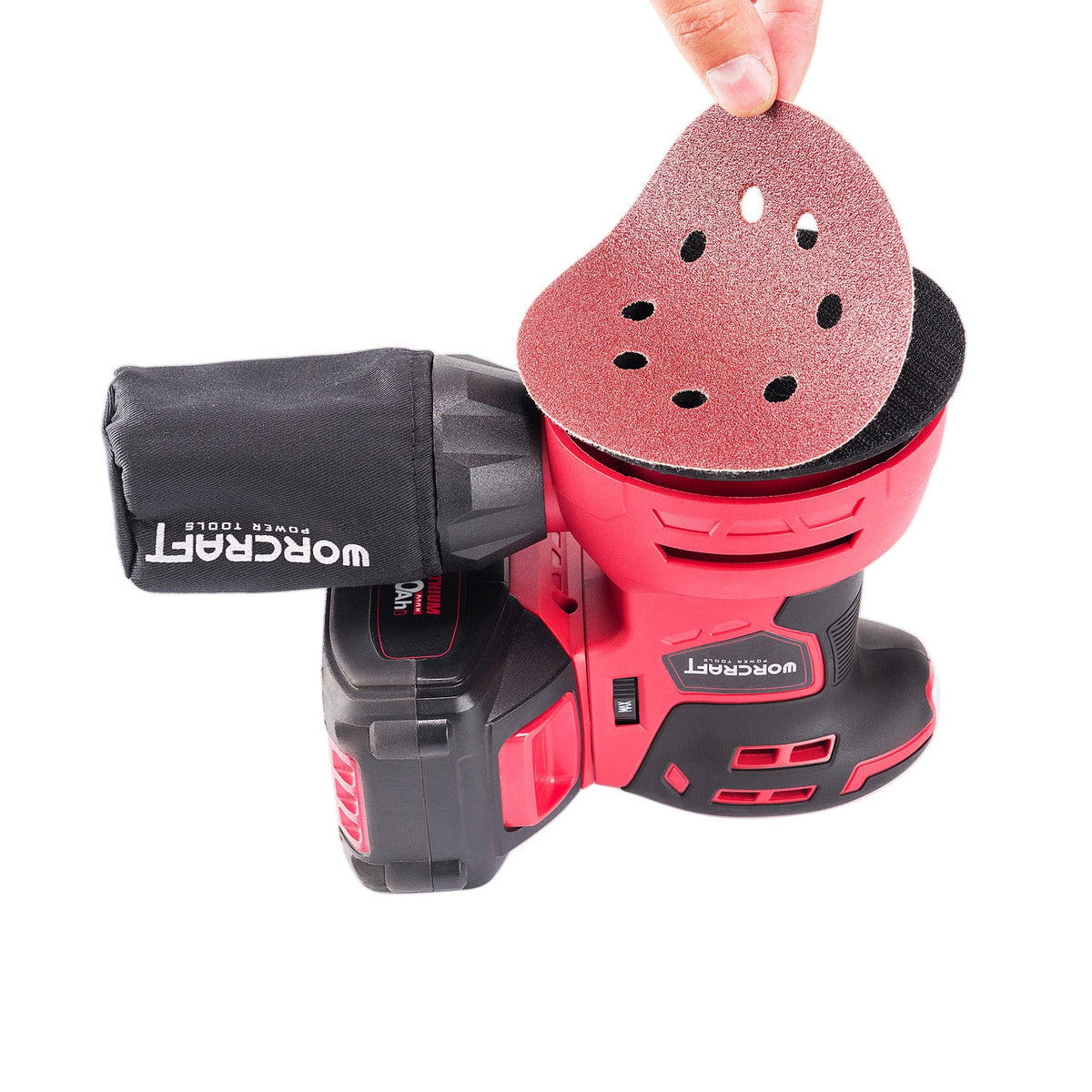 WorCraft 20V Cordless Random Orbital Sander — 5 in, Tool Only