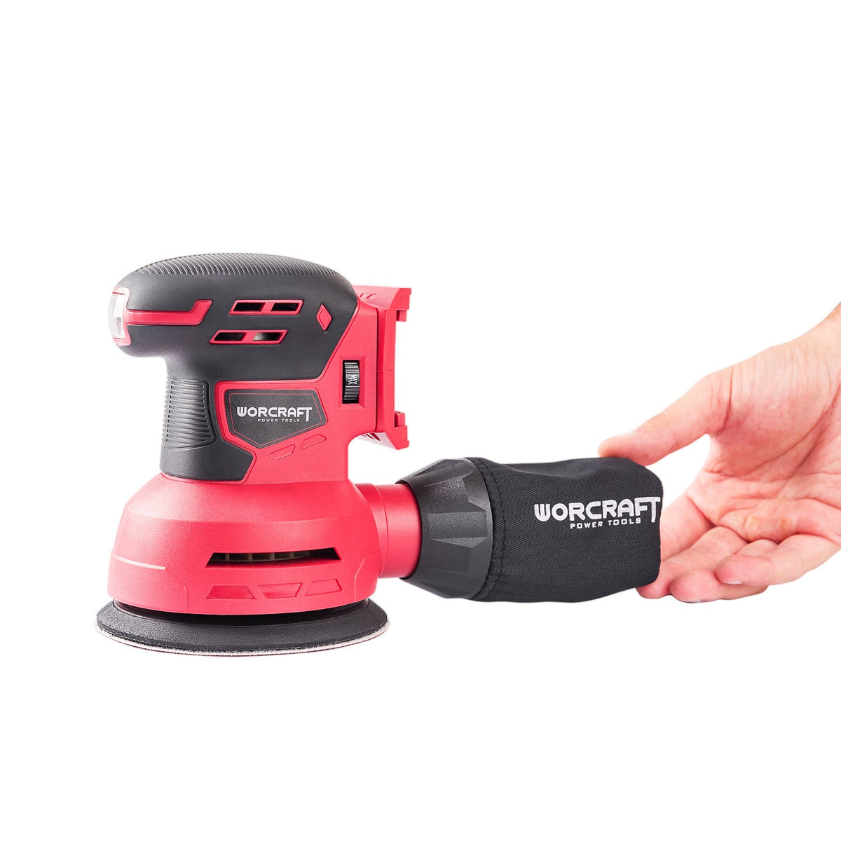 WorCraft 20V Cordless Random Orbital Sander Kit with 2.0Ah Battery Options & Charger