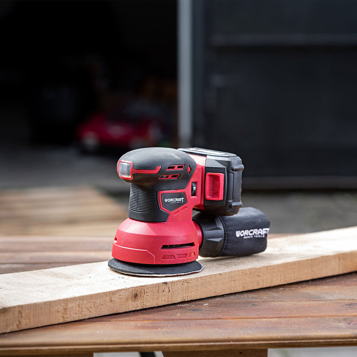 WorCraft 20V Cordless Random Orbital Sander Kit with 2.0Ah Battery Options & Charger