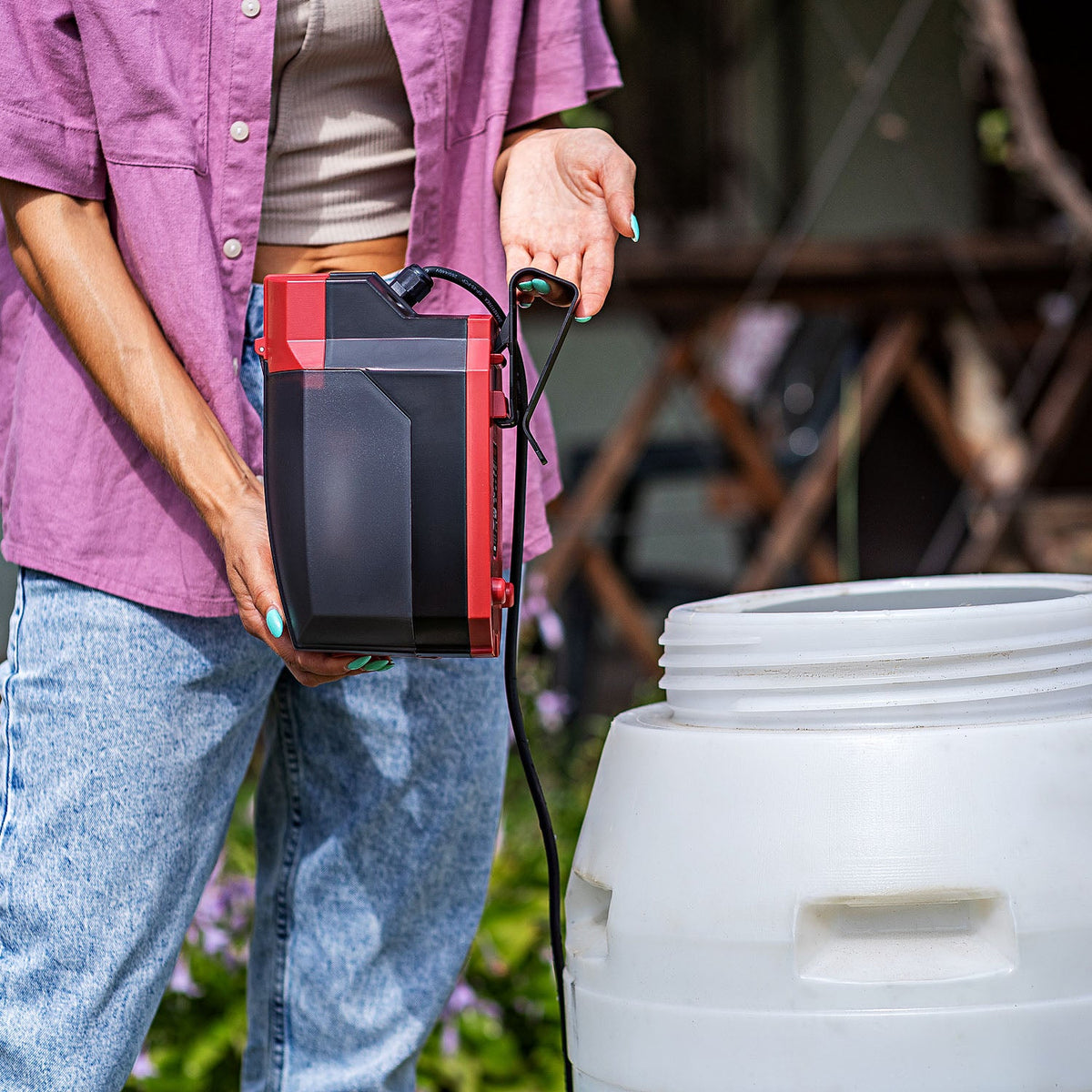 WorCraft 20V Cordless Rain Barrel Pump Kit with 4.0Ah Battery Options & Charger