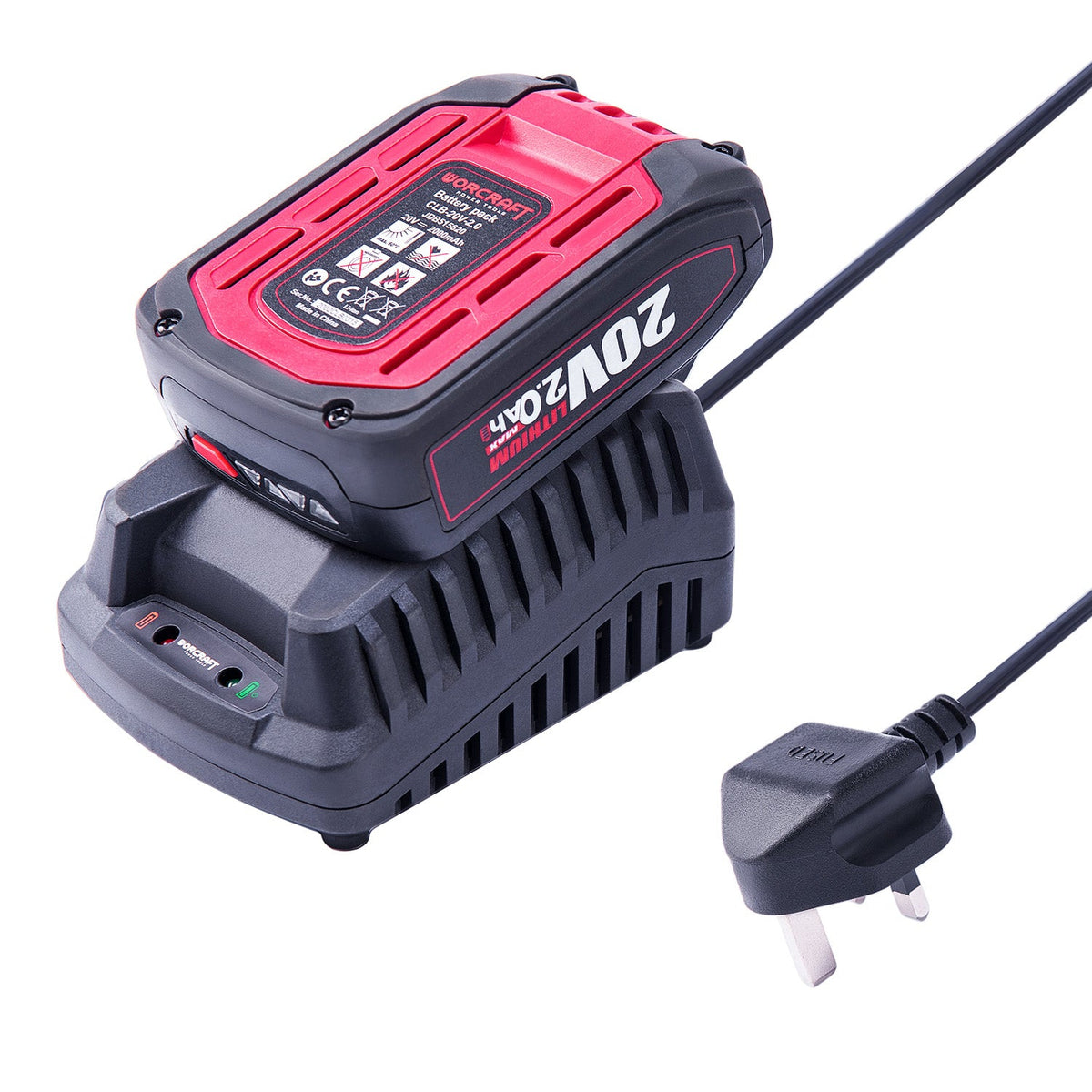 WorCraft 20V Cordless HVLP Paint Sprayer Kit with 2.0Ah Battery Options & Charger
