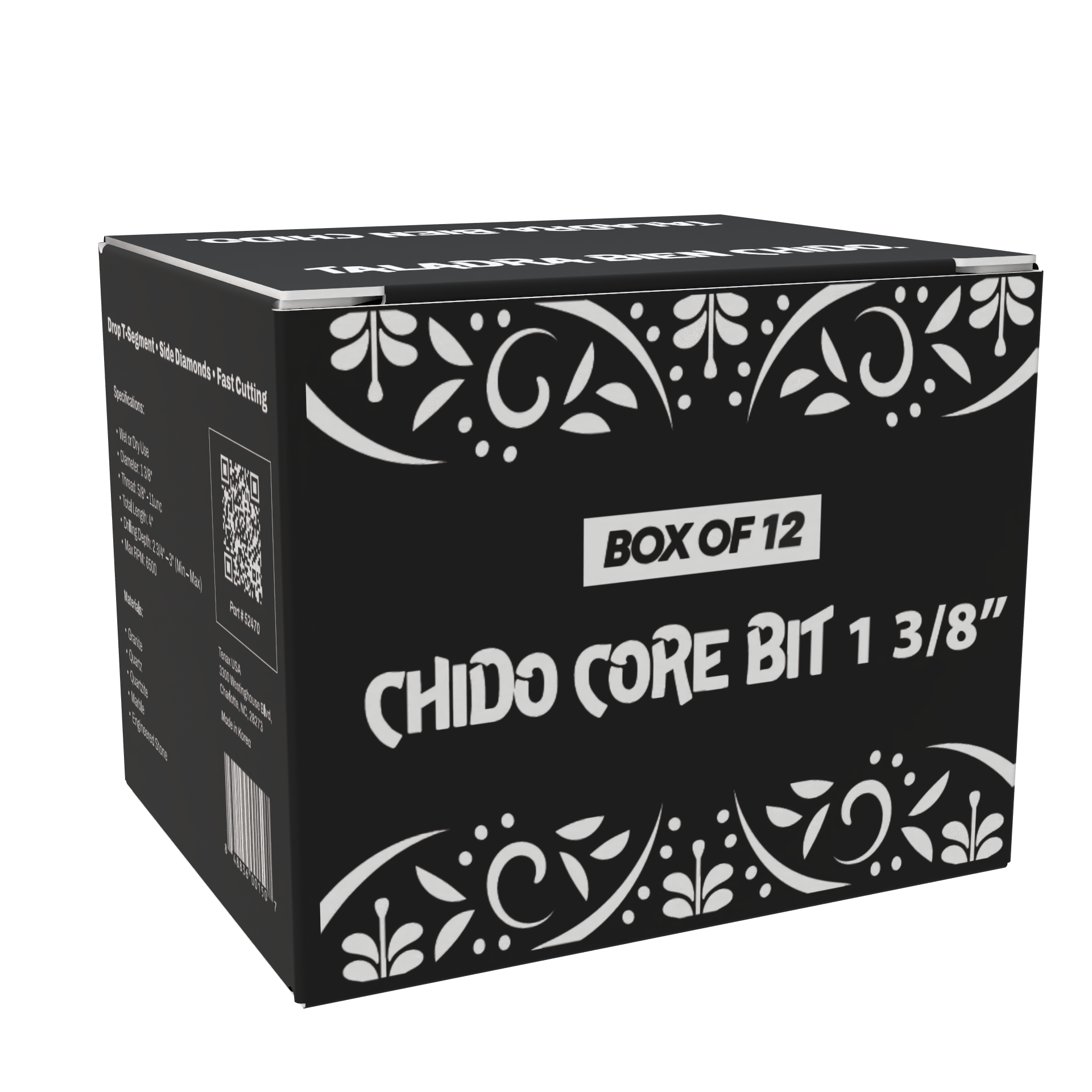 Tenax USA Chido Drop T Segment Core Bit | Specification View | chido | Pro Tool Haus