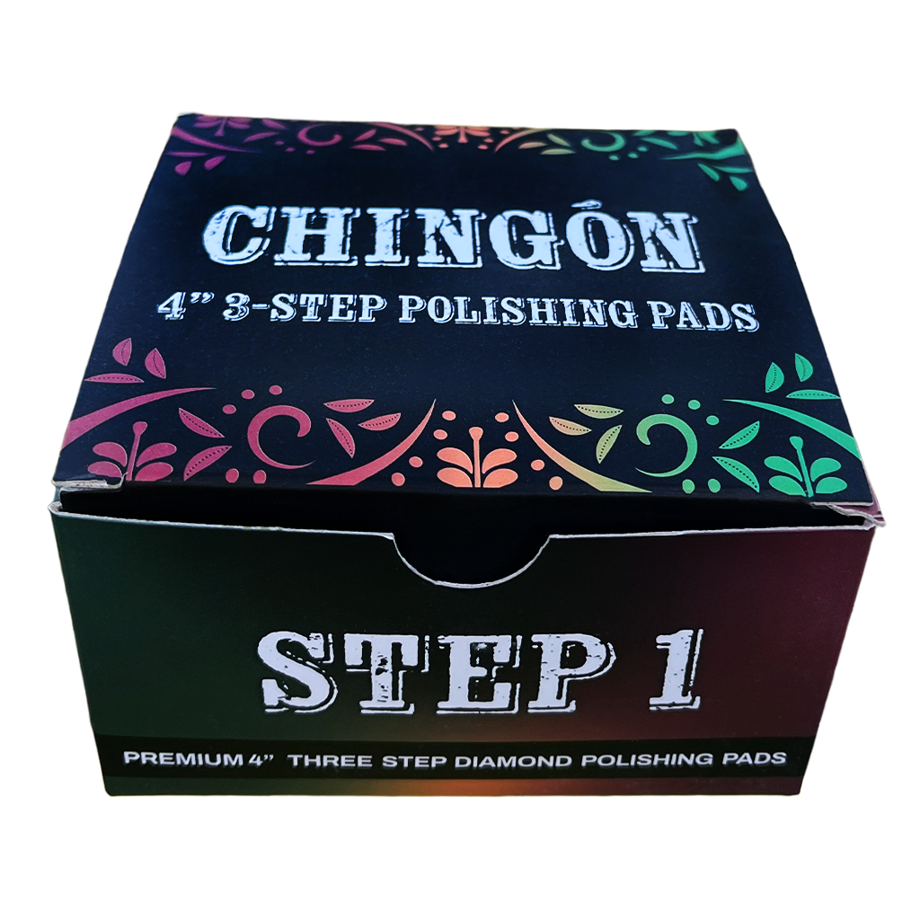 Tenax USA Chingon 4" Premium 3 Step Polishing Pads | Specification View | ceramic | Pro Tool Haus