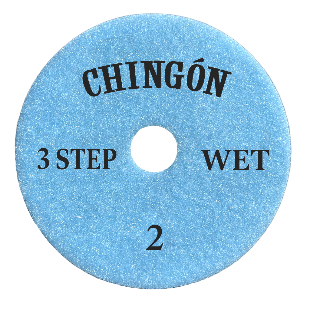 Tenax USA Chingon 4" Premium 3 Step Polishing Pads | In-Use View | ceramic | Pro Tool Haus