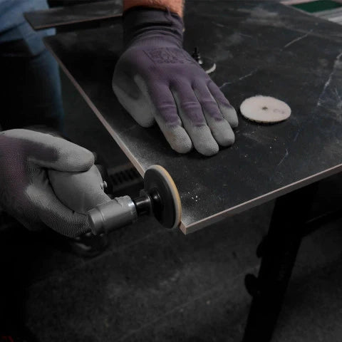 Proxxon tool using Distar grinding polishing wheel
