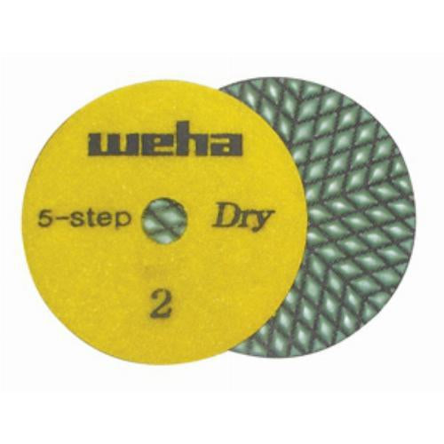 Weha 4" 5 Step Dry Diamond Polishing Pads | Feature Detail | diamond polishing pad | Pro Tool Haus