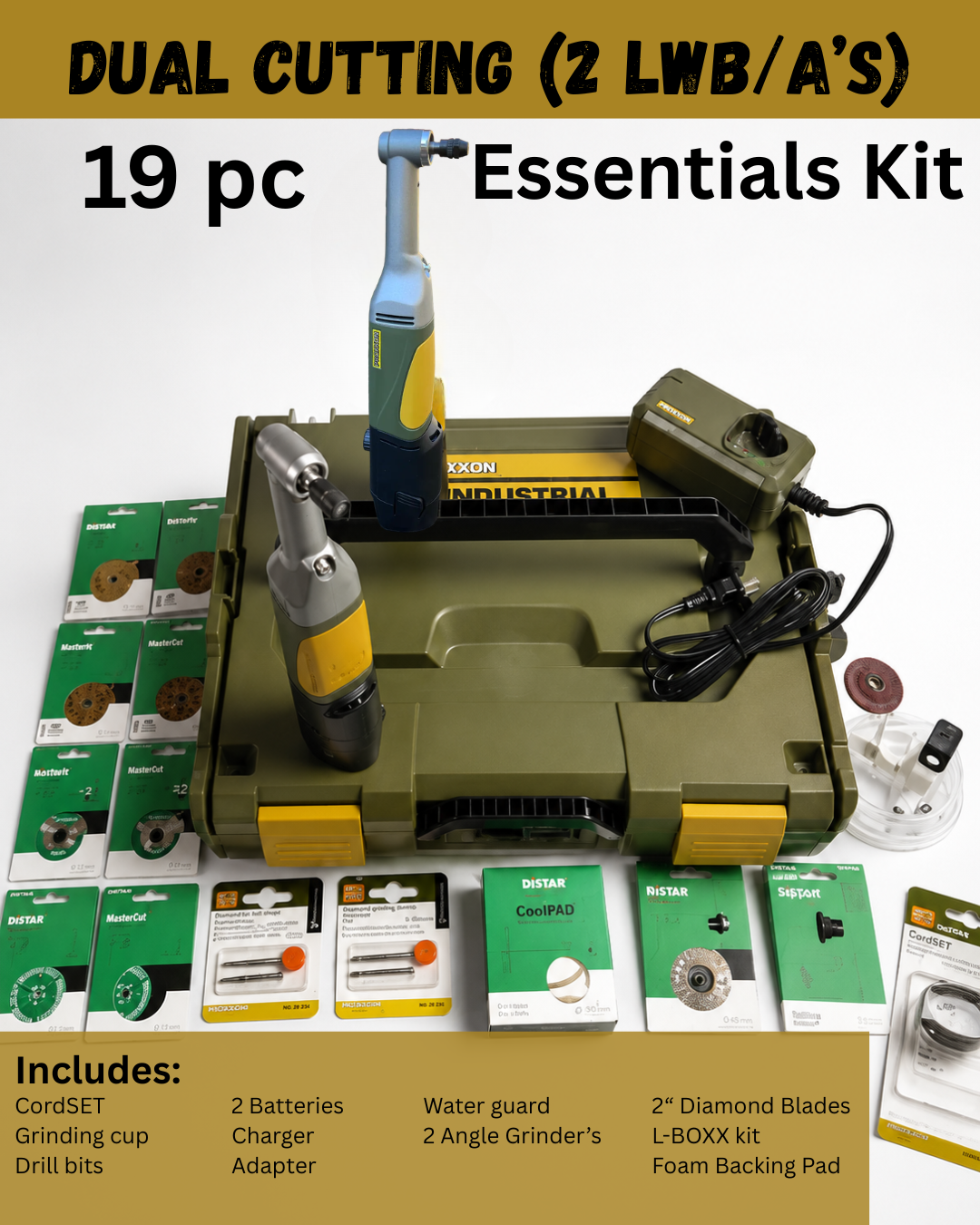 Proxxon-DiStar Essentials Kit — DUAL CUTTING