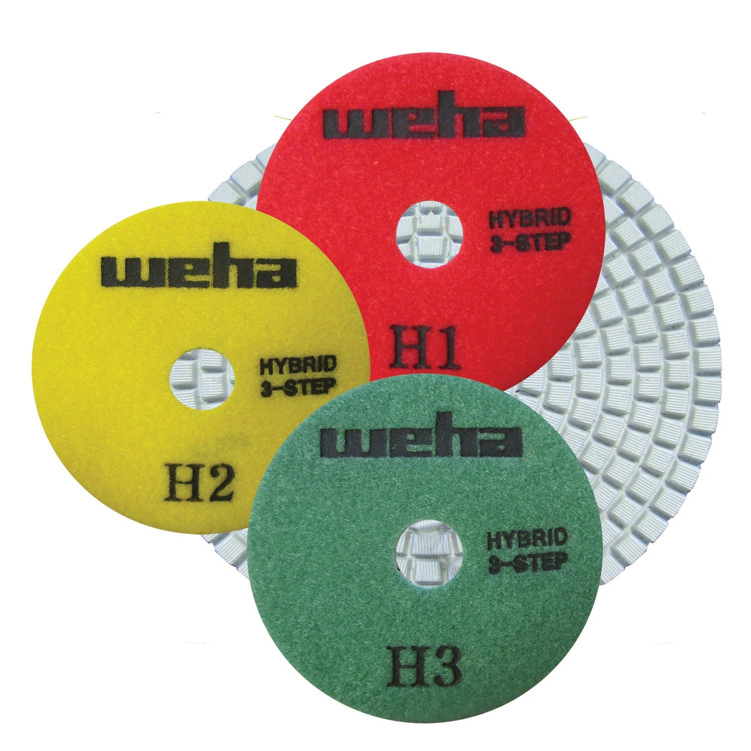 Weha 3 Step Hybrid Diamond Polishing Pads | ceramic | Pro Tool Haus