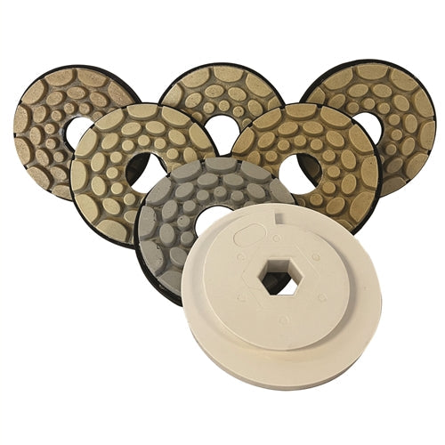 Tenax USA Tenax T36 Hook & Loop Auto Inline Edge Polishing Wheels | Feature Detail | combo inline wheels | Pro Tool Haus