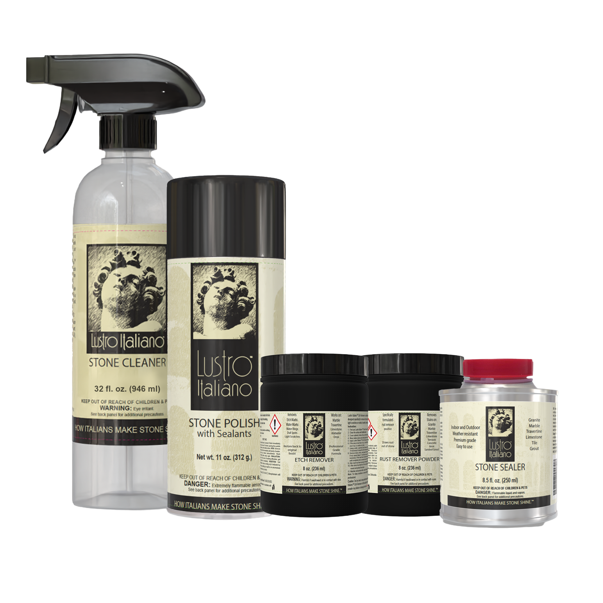 Lustro Italiano Marble Rust Remover & Restoration Kit | alabaster | Pro Tool Haus