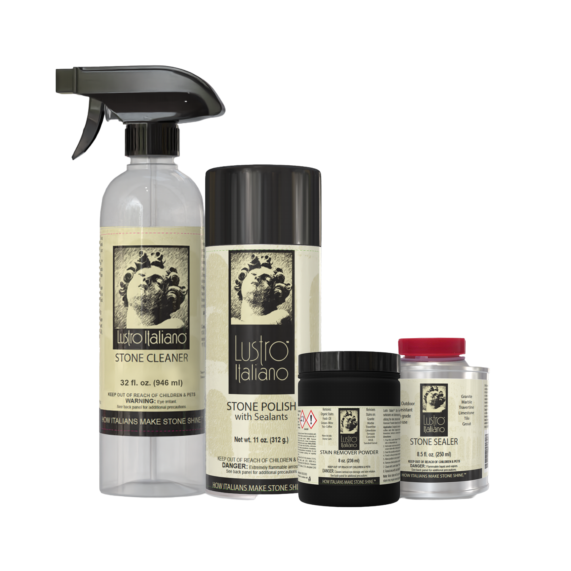 Lustro Italiano Natural Stone Stain Remover & Restoration Kit | coffee stains | Pro Tool Haus