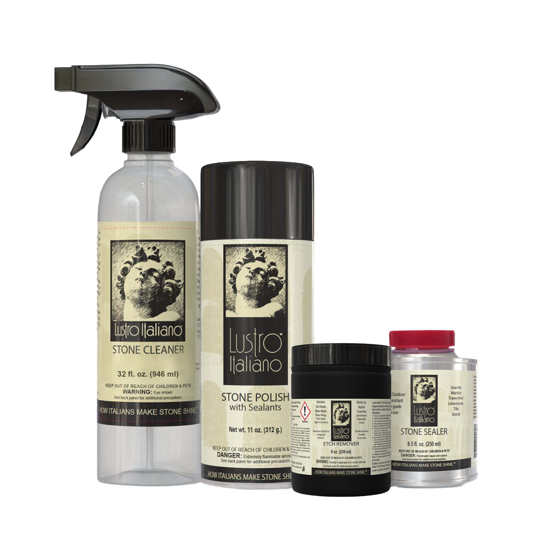 Lustro Italiano Professional Marble Etch Remover Kit | alabaster | Pro Tool Haus