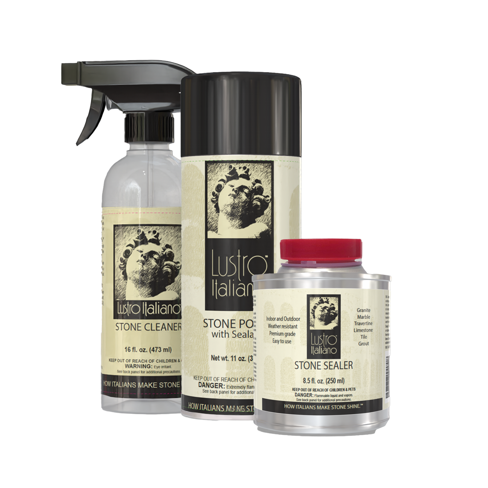 Lustro Italiano Professional Counter Top Reseal Kit | 11 oz | Pro Tool Haus