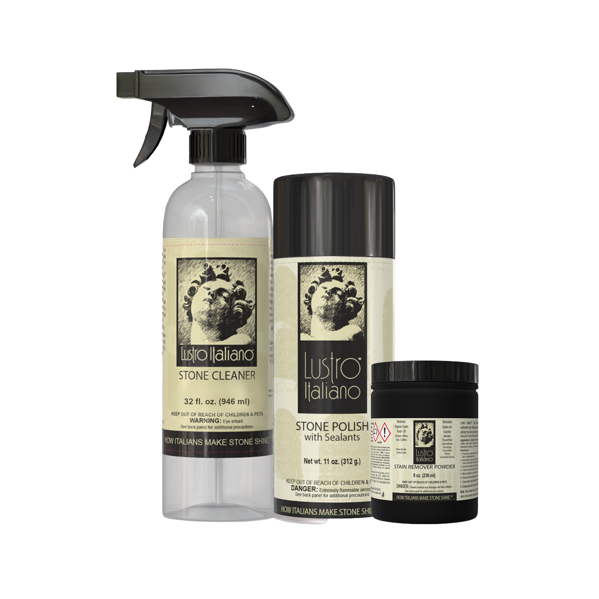 Lustro Italiano Natural Stone Stain & Restore Kit | coffee stains | Pro Tool Haus
