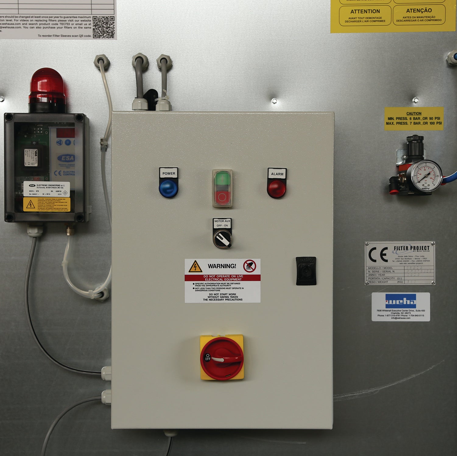 Filter Project 13' (4 Meter) Automatic Dry Dust Collector Booth System | Product Detail | air filtration | Pro Tool Haus